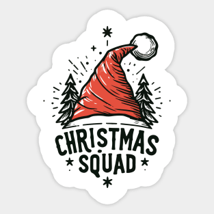 Christmas Squad Vintage Sticker